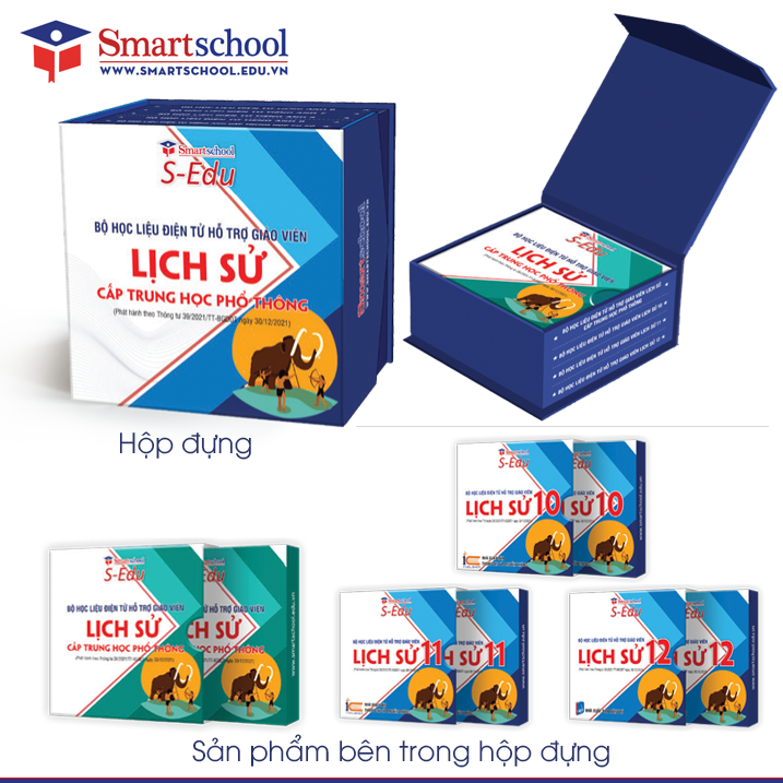 Bộ học liệu điện tử hỗ trợ giáo viên Lịch Sử cấp Trung học phổ thông